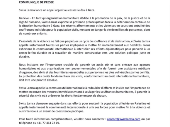 Appel urgent au cessez-le-feu à Gaza